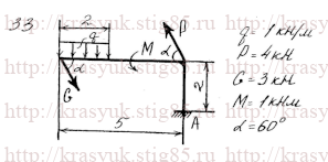 Схема варианта 33, Задание С-1 из сборника Красюка В.И.
